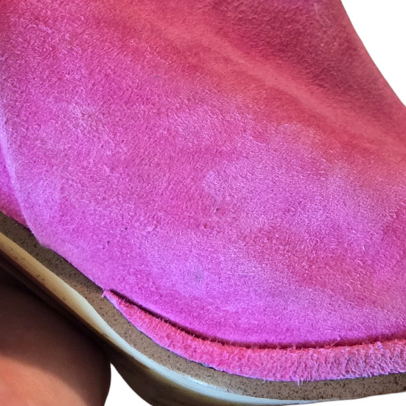Sam Edelman Irie Suede Booties Pink Zip Size 6 M - Picture 8 of 8